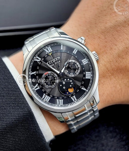 Đồng hồ Citizen Moonphase AP1050-81E - Nam - Kính Sapphire - Eco-Drive (Năng Lượng Ánh Sáng) Chính Hãng - Size 42mm