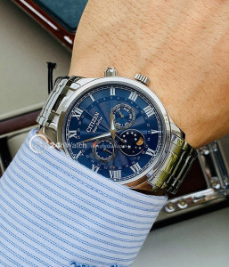 Đồng hồ Citizen Moonphase AP1050-81L- Nam - Kính Sapphire - Eco-Drive (Năng Lượng Ánh Sáng) Chính Hãng - Size 42mm