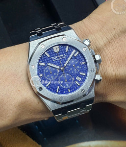 Đồng hồ Tophill TL026G.S1152 - Nam - Kính Sapphire - Quartz (Pin) Dây Kim Loại - Chính Hãng - Size 42mm