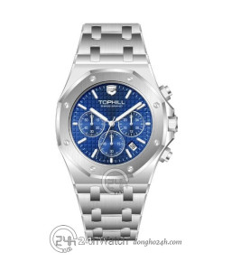 Đồng hồ Tophill TL026G.S1152 - Nam - Kính Sapphire - Quartz (Pin) Dây Kim Loại - Chính Hãng - Size 42mm